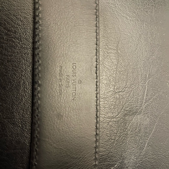 LV Initiales Reversible Belt Suede Damier Wide 95 - Picture 2 of 4